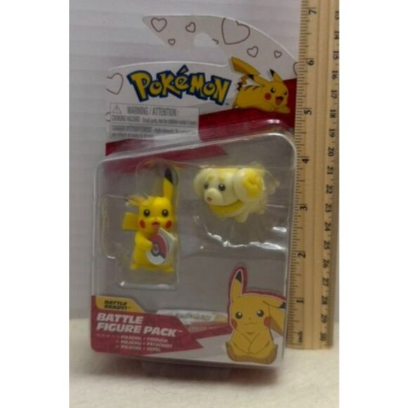 Pokémon Battle Figure Pack Featuring Pikachu & Yamper Collectible Toys - Picture 2 of 3